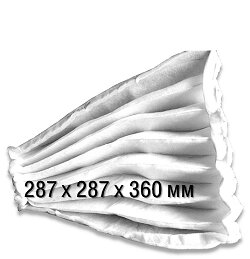 Фильтр воздушный карманный класса G3 Zauber Air 287X287X360 мм, 3 кармана
