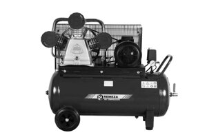 Компрессор поршневой 100. LB75 REMEZA (Белоруссия): 950 л/мин., 10 бар, ресивер 100 л., 5,5 кВт, 380В, габариты без