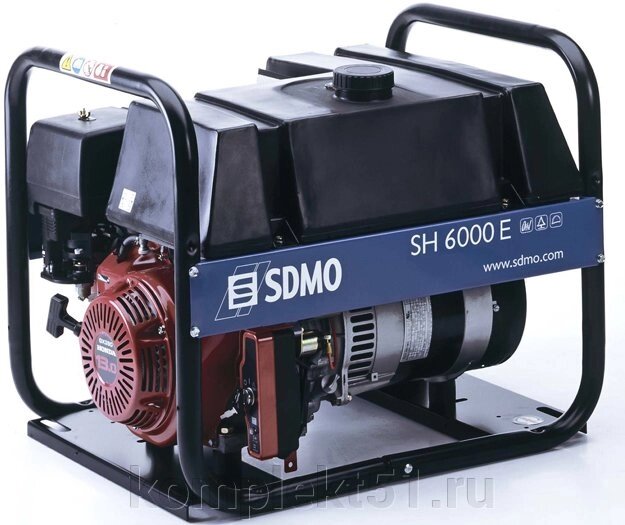 Бензиновый генератор SDMO SH 6000E - доставка