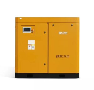 Винтовой компрессор с ременным приводом BERG IP23 ВК-75Р, давление 12 бар
