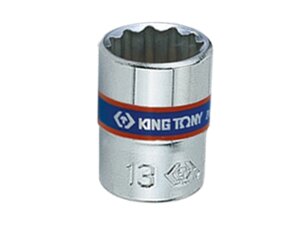 Торцевая головка KING TONY 233007M двенадцатигранная 7 мм 1/4" L=24мм