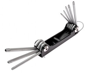 Техносоюз JTC-3503 Набор ключей TORX с отверстием T9H-T40H раскладной 8шт JTC /1/12/72