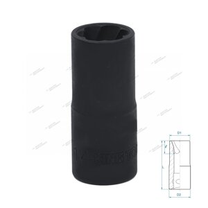 Головка для поврежденного крепежа 1/2"", 14 мм