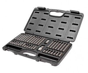 Техносоюз JTC-3965 Набор бит TORX, HEX, SPLINE с адаптерами 3/8" & 1/2" (в кейсе) 40 предметов JTC /1/10