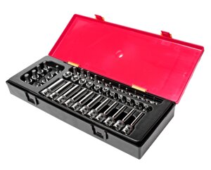 Техносоюз Набор головок торцевых 3/8" TORX, HEX в кейсе 41 предмет JTC