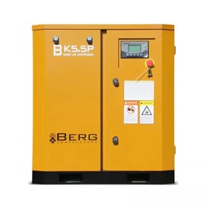 Винтовой компрессор с ременным приводом BERG ВК-5.5Р, давление 10 бар