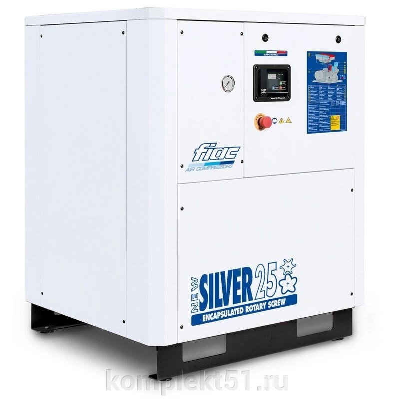 Винтовой компрессор FIAC NEW SILVER 25 ременной привод 18,5 кВт (10 бар) - акции