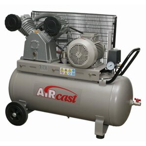 Компрессор поршневой 100. LB50 REMEZA (Белоруссия): 690 л/мин., 10 бар, ресивер 100 л., 4 кВт, 380В, габариты без упак.