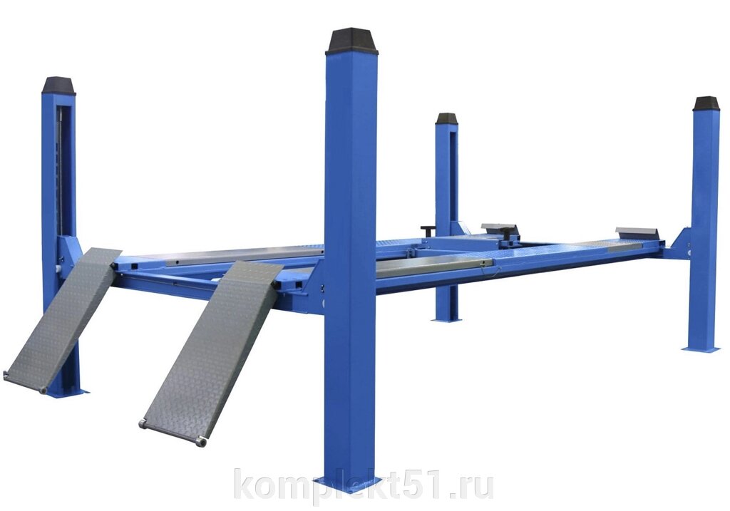 Подъемник 4х стоечный, г/п 4т, с траверсой, TS-5,5L от компании Cпецкомплект - оборудование для автосервиса и шиномонтажа в Мурманске - фото 1