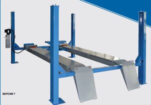 Подъемник четырёхстоечный TST440CWA с комплектом для "развал-схождения"4 т)