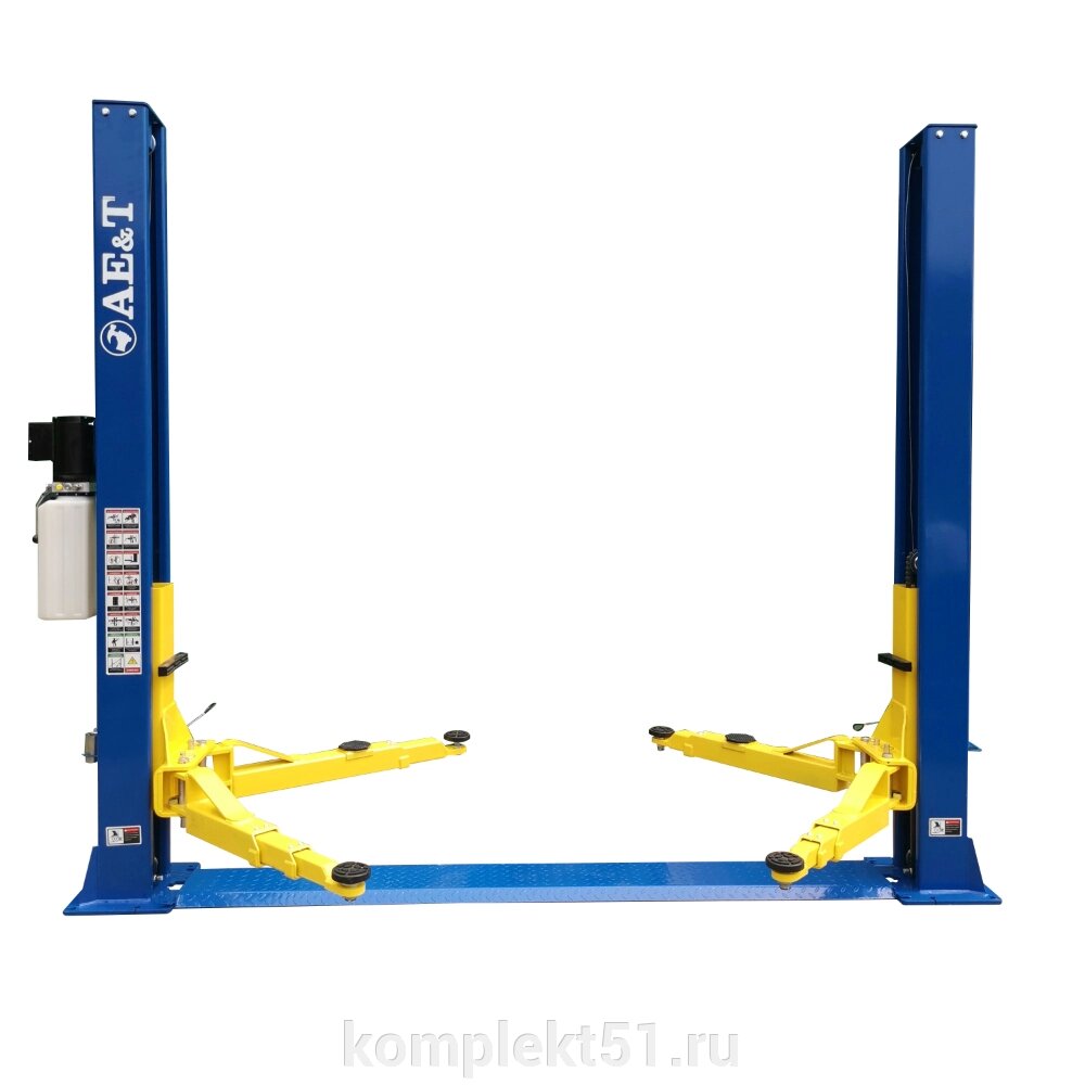 Подъемник двухстоечный T4M AE&T (220В) от компании Cпецкомплект - оборудование для автосервиса и шиномонтажа в Мурманске - фото 1