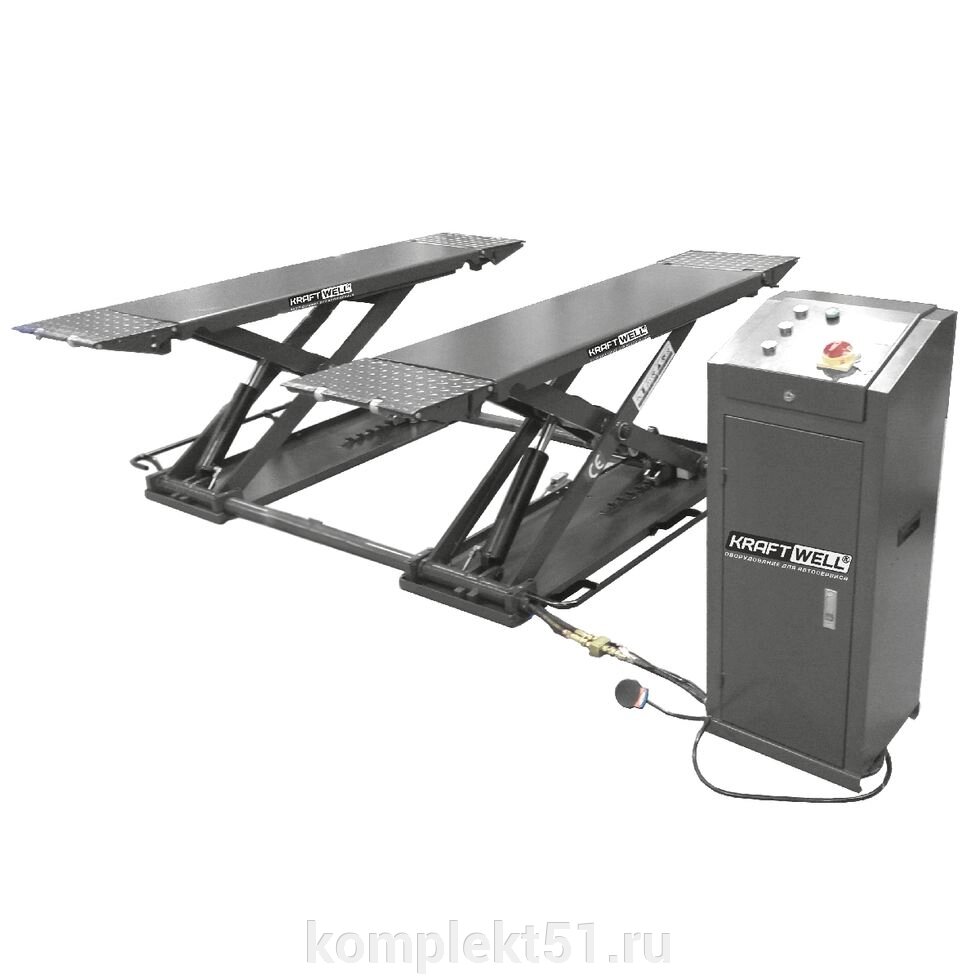 ПОДЪЁМНИК НОЖНИЧНЫЙ КОРОТКИЙ МОБИЛЬНЫЙ Г/П 3000 КГ.  KraftWell  KRW3TN от компании Cпецкомплект - оборудование для автосервиса и шиномонтажа в Мурманске - фото 1