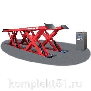 Подъемник ножничный  Werther-OMA Saturnus Truck100  г/п 10000 кг. платформы гладкие от компании Cпецкомплект - оборудование для автосервиса и шиномонтажа в Мурманске - фото 1