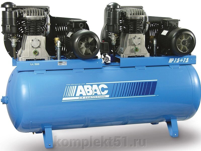 Поршневой компрессор ABAC B7000/500T7,5 TANDEM от компании Cпецкомплект - оборудование для автосервиса и шиномонтажа в Мурманске - фото 1