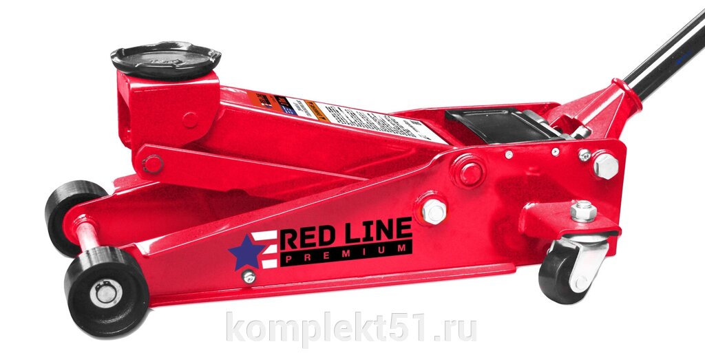 Red Line Premium RFJ3 Домкрат подкатной гидравлический г/п 3000 кг. от компании Cпецкомплект - оборудование для автосервиса и шиномонтажа в Мурманске - фото 1