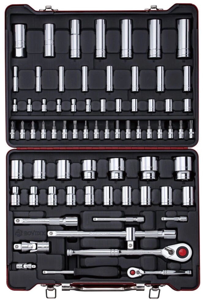 Bovidix 380107301 1/4, 1/2 Набор торцевых головок и торцевых головок со вставкой от компании Proffshina - фото 1
