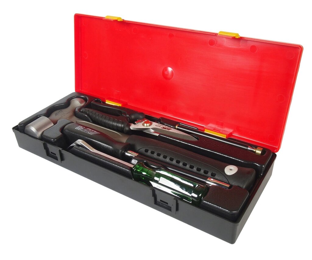 Набор инструментов 5 предметов слесарно-монтажный (молоток,ножницы,отвертка) в кейсе JTC от компании Proffshina - фото 1