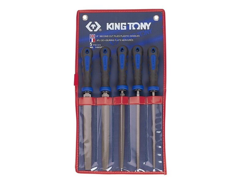 Набор напильников 200 мм, 5 предметов KING TONY 1005GQ от компании Proffshina - фото 1