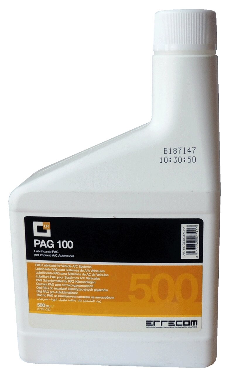 Оборудование для запр. конд масло pag-100 синтетическое errecom (500мл) от компании Proffshina - фото 1