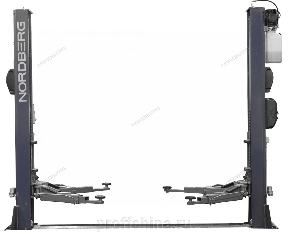 Подъемник 2х стоечный г/п 4,5т, 380В (серый) NORDBERG N4125-4,5T от компании Proffshina - фото 1