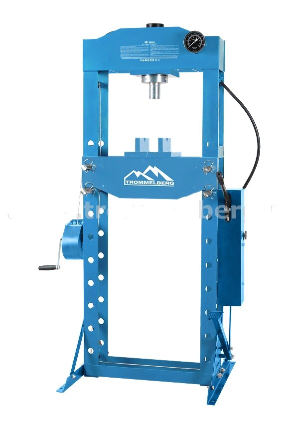 Пресс Trommelberg гидравлический напольный на 30 тонн с двухскоростным насосом и лебедкой от компании Proffshina - фото 1