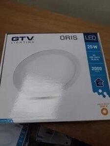 Светильник светодиодный встраиваемый ORIS downlight, 25W, 3000K, IP54, AC220-240V, 50-60Hz, 2000lm, 120град, белый корпу