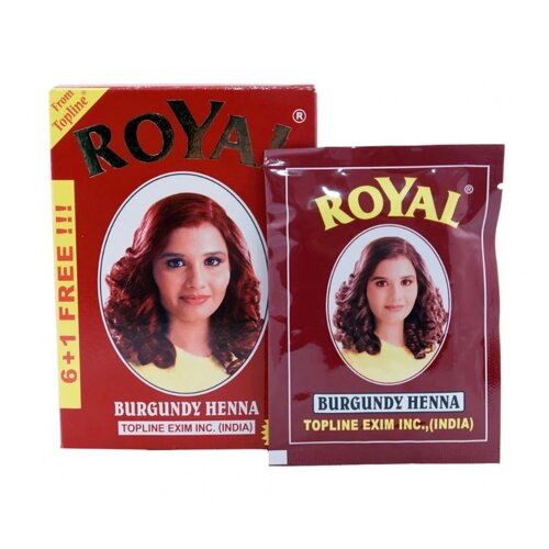 Хна для волос Royal Burgundy / Бургунди, 6X10 гр.