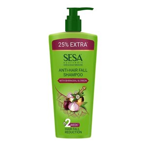 Шампунь SESA ANTI-Hair fall Shampoo / Против выпадения волос с Брингараджем и Луком, 200 мл