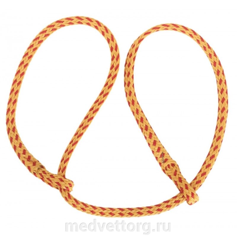 Акушерская веревка, 2 петли оранжевая, 130 см от компании "МедВетТорг" - фото 1
