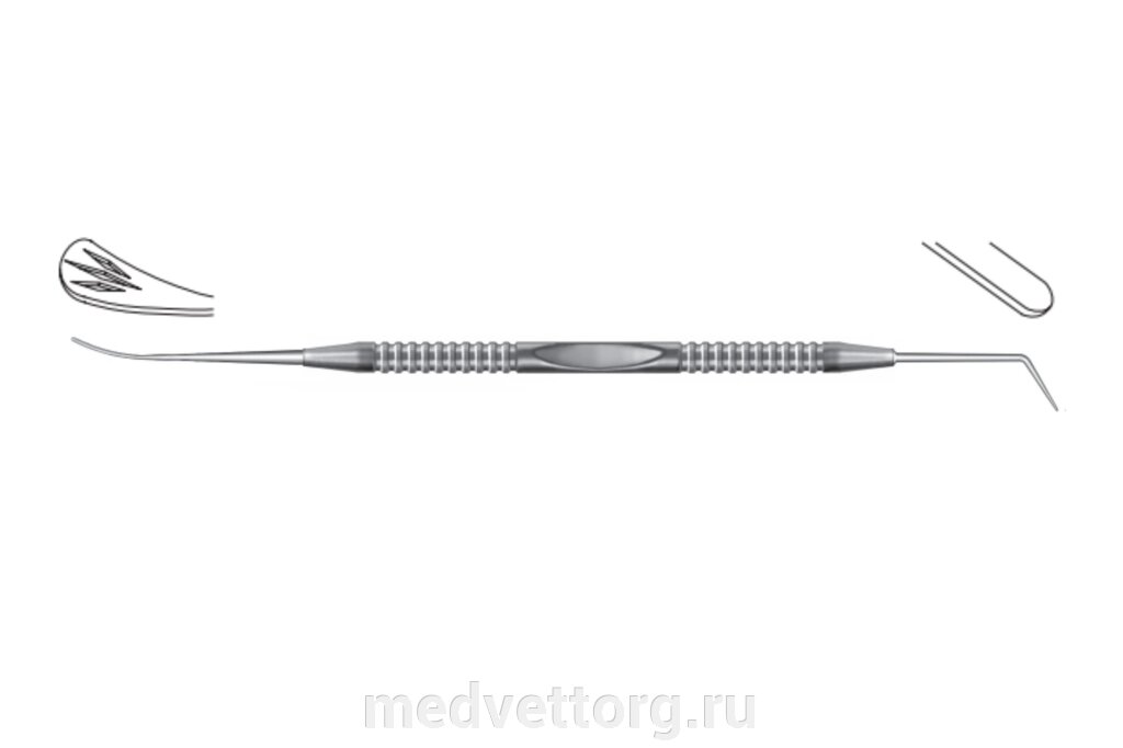 Фако-шпатель по Ровену (факочоппер Росена+вращатель ядра Бехерта) (M-2457) от компании "МедВетТорг" - фото 1