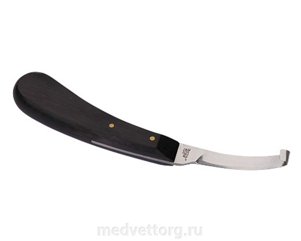 Ножи для обработки копыт AESCULAP (левостороннее лезвие узкое, с эбеновой рукояткой) от компании "МедВетТорг" - фото 1