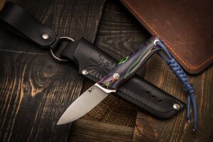 Нож колибри в стали CPM3V с рукоятью микарта