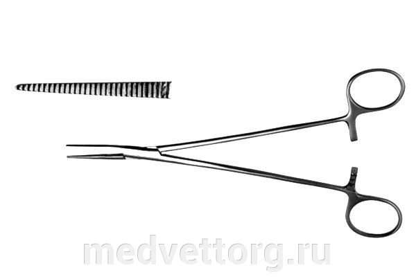 Зажим для желчных протоков прямой (З-13-1) от компании "МедВетТорг" - фото 1