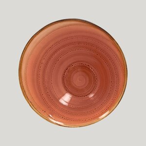 Ассиметричная тарелка RAK Porcelain Twirl Coral 650 мл, 22х9 см