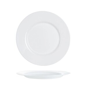 Блюдце Luminarc 14 см (к чашке 70001255), стеклокерамика, белый цвет, ARC, Франция (6/
