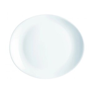 Блюдо для стейка Luminarc 30х26 см, стеклокерамика, белый цвет, ARC, Франция (6/24)