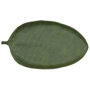 Блюдо, поднос меламиновый 53.5х29х3 см P. L. Green Banana Leaf