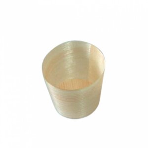 Фуршетная мини-чашка d 4,4х4,5 см, 50 шт, деревянный шпон, Garcia de Pou Испания