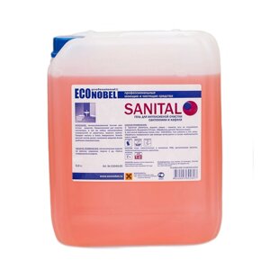 Гель для чистки сантехники и кафеля, 5 л Sanital Econobel