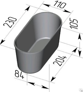 Хлебная форма 7 овал
