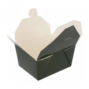 Ланч-бокс картонный "BLACK" 780 мл 11,3х9х6,4 см, 50шт/уп, Garcia de Pou Испания