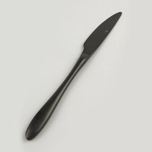 Нож столовый, покрытие PVD, черный матовый цвет, серия "Alessi-Black" P. L.