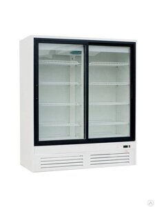 Шкаф холодильный ШВУП1ТУ-1,4К (В/Prm) со стеклянными дверьми