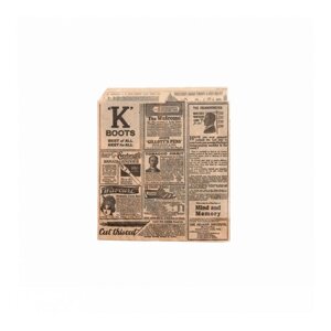 Конвертик для бургера "Газета", жиростойкий пергамент, 13х14 см, 1000 шт/уп, Garcia de Pou