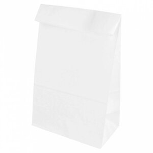 Пакет для покупок без ручек 14+8х24 см, белый, крафт-бумага, Garcia de Pou Испания
