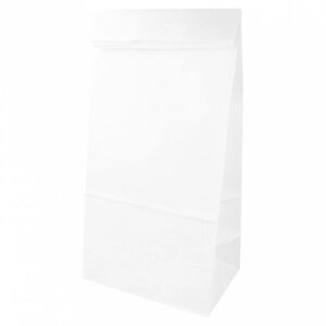 Пакет для покупок без ручек 15+10х32 см, белый, крафт-бумага, Garcia de Pou Испания