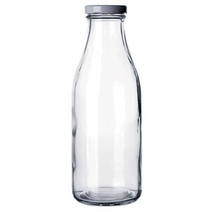 Бутылка прозрачная с крышкой 1 л, стекло, P. L. Proff Cuisine