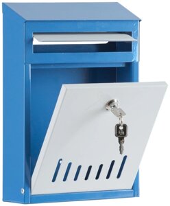 Почтовый ящик универсальный «Элит М» (голубой с белым)