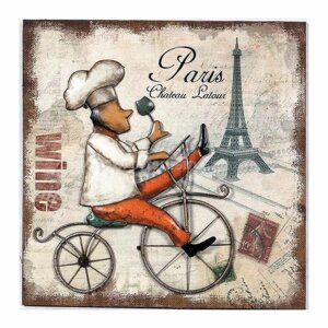 Картина "Paris" 50х50х4,5 см, P. L. Proff Cuisine