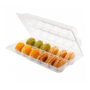 Упаковка с отделениями для 12 макарон/печенья/конфет, 13,3х22,5х5 см, РЕТ, Garcia de Pou